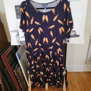 Navy Blue Dress By Modcloth